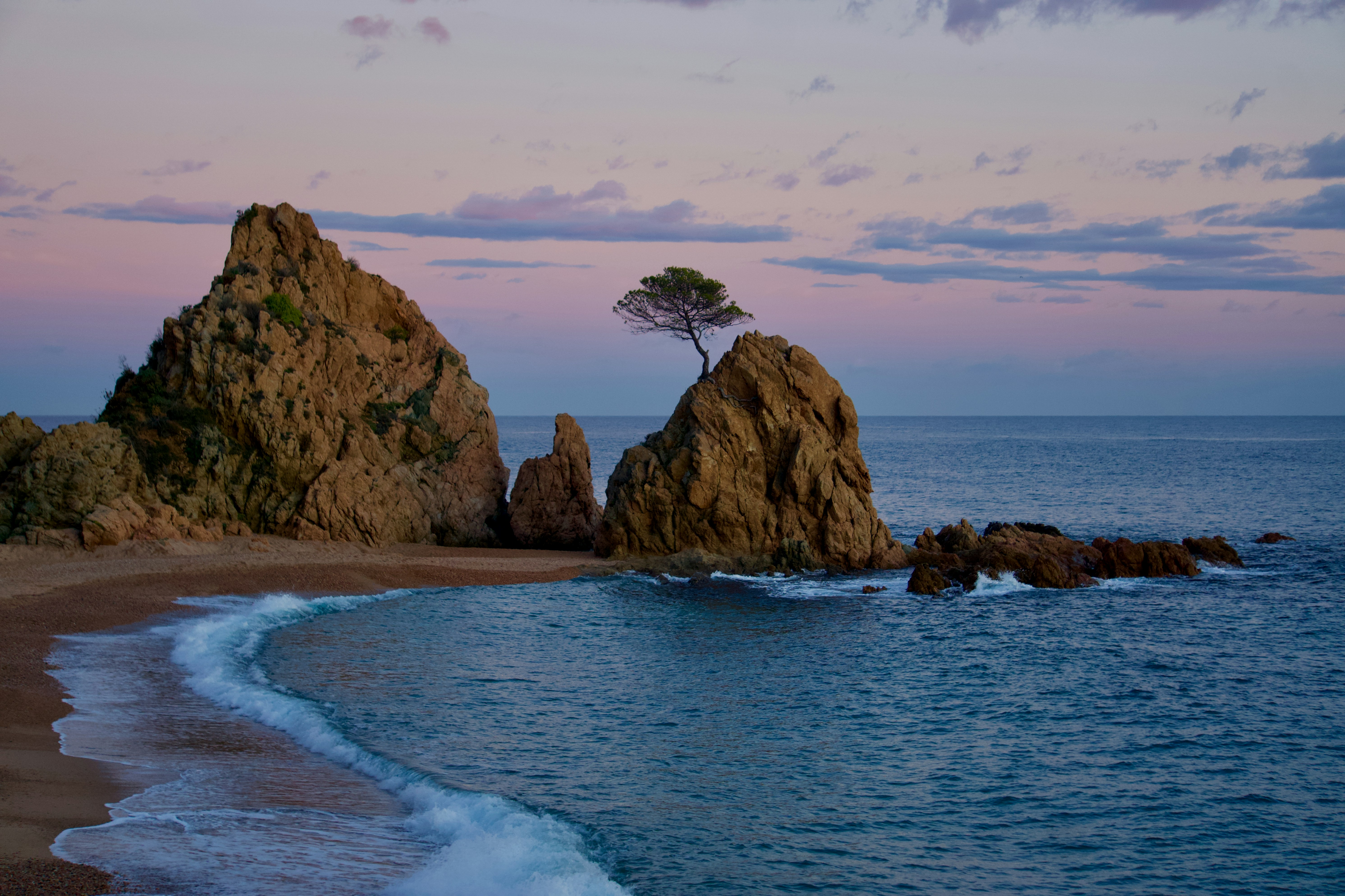 Desert beach in the coast of Spain.